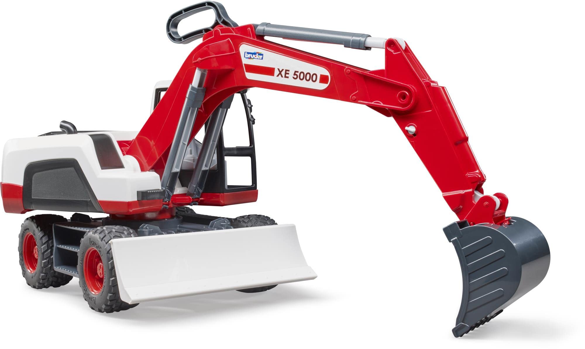 bruder 03411 - Excavadora móvil, 1:16, obra, vehículo de construcción, juguete