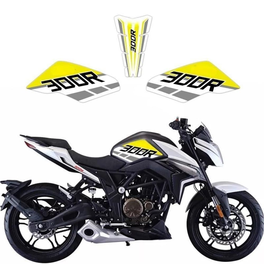 Protection réservoir moto VOGE 300R jaune pour vos balades