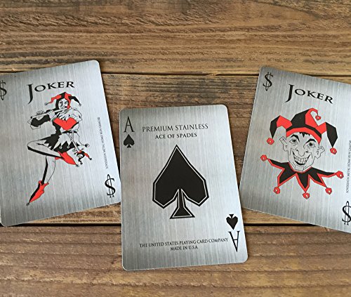 Bicycle Stainless And Copper Playing Card Set In Collectors Tin #TOP6