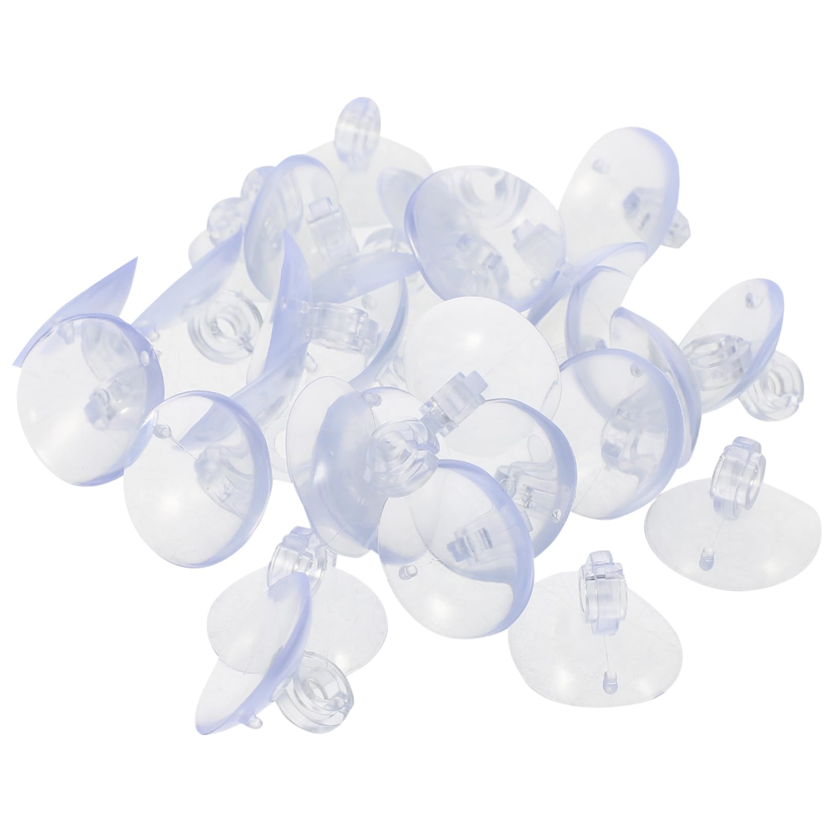 VICASKY 200pcs Plastic Outdoor Light Clips with Sucker Design Mini Hooks for Hanging Christmas String Lights Vinyl for Patio Porch Garage Decorations