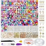 【Perles pour bracelets créatifs】perles pour bracelet offre un large choix de perles aux couleurs et formes variées. Vous pouvez mélanger et assortir librement différentes perles pour créer des bracelets de styles différents