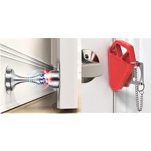 WINONLY Portable Travel Door Lock + 2 Pack Magnetic Door Stopper,Bundle