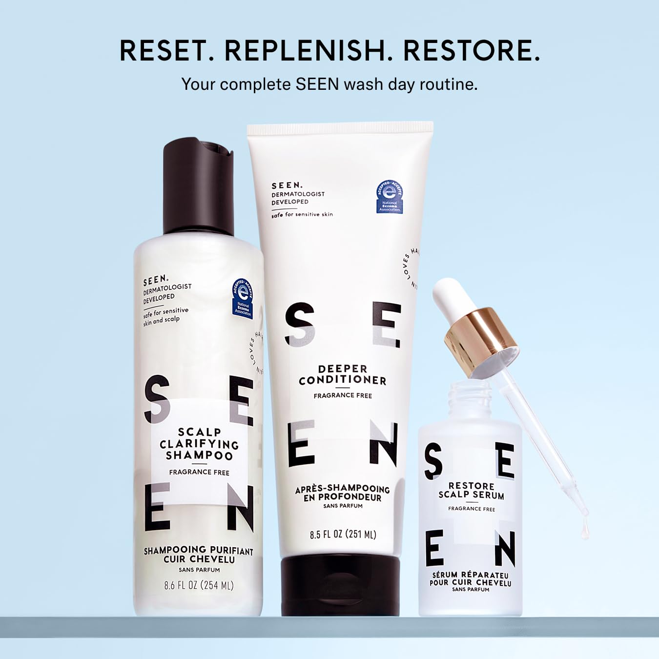 SEEN Scalp Clarifying Shampoo – Gentle Deep Cleansing Hair Shampoo