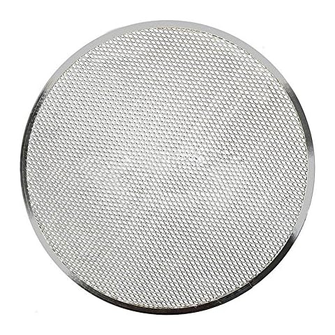 XHXseller Pizza Screen Baking Tray Net Wire, Aluminium Alloy Mesh Heavy Duty Bakeware Accessories for Oven Aluminum Alloy(6/8/9/10/12/14 inch) Cover