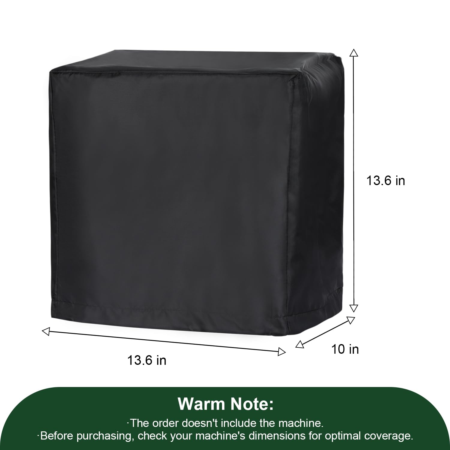 FlexiDapt Coffee Machine Cover, Universal Waterproof Shield for Countertop Appliances in Home, Garage and Office, Black