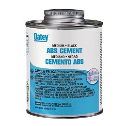 Oatey 30902 ABS Medium Cement, Black, 32-Ounce, 32 oz, 32 Ounce