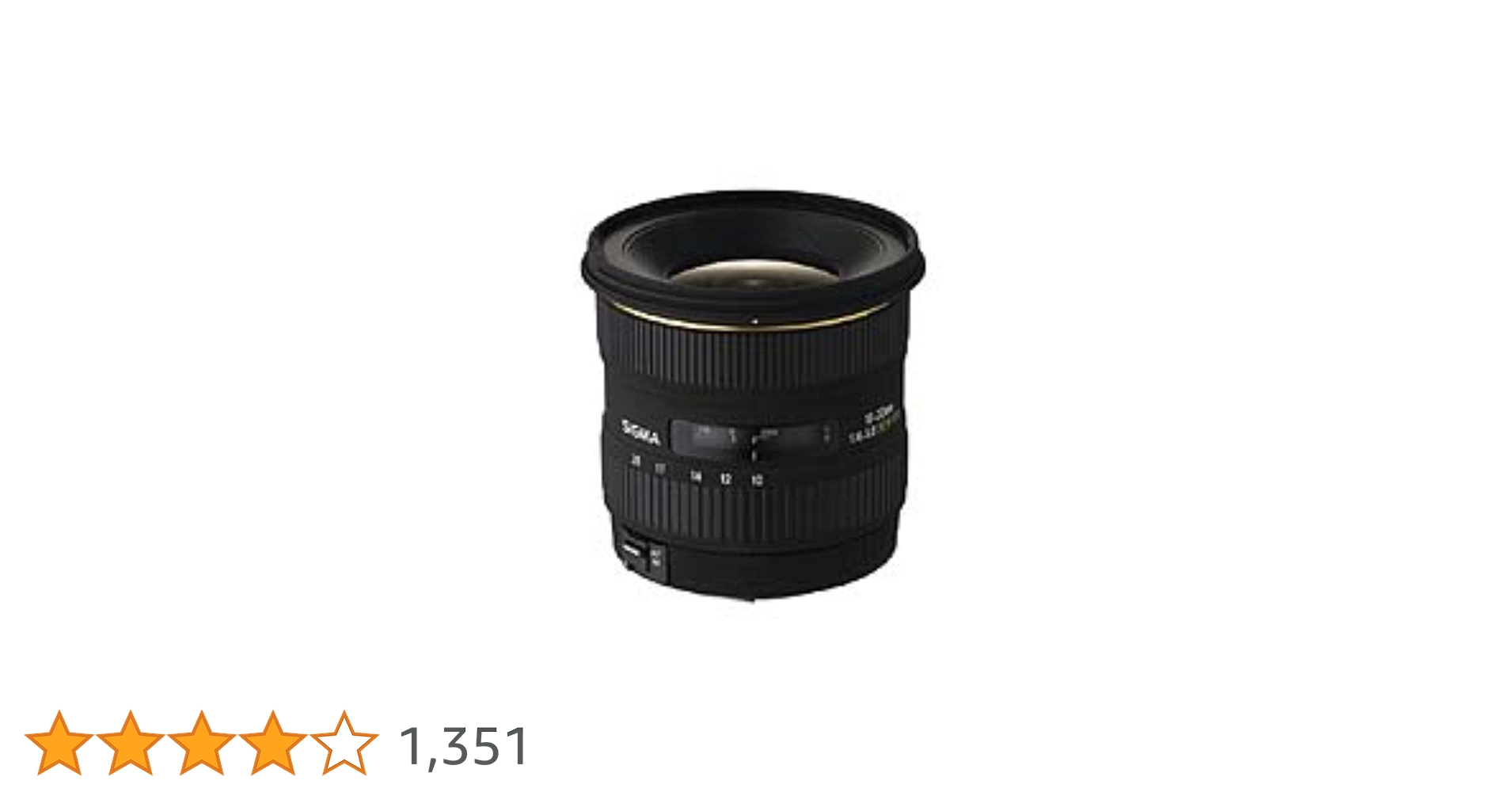 Amazon | SIGMA 超広角ズームレンズ 10-20mm F4-5.6 EX DC HSM