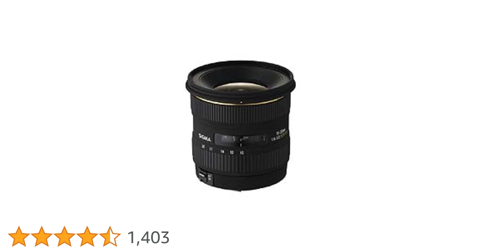 Sigma 10-20mm f/4-5.6 EX DC HSM Lens for Nikon Digital SLR