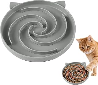 Slow Feeder Dog Bowls - Spiral Non-Slip Anti Choking Food-Grades | Dog Cat Slow Feeder Bowl For Kitten Puppy Small Pet Stimulation Licking Play Interactive Enrichment