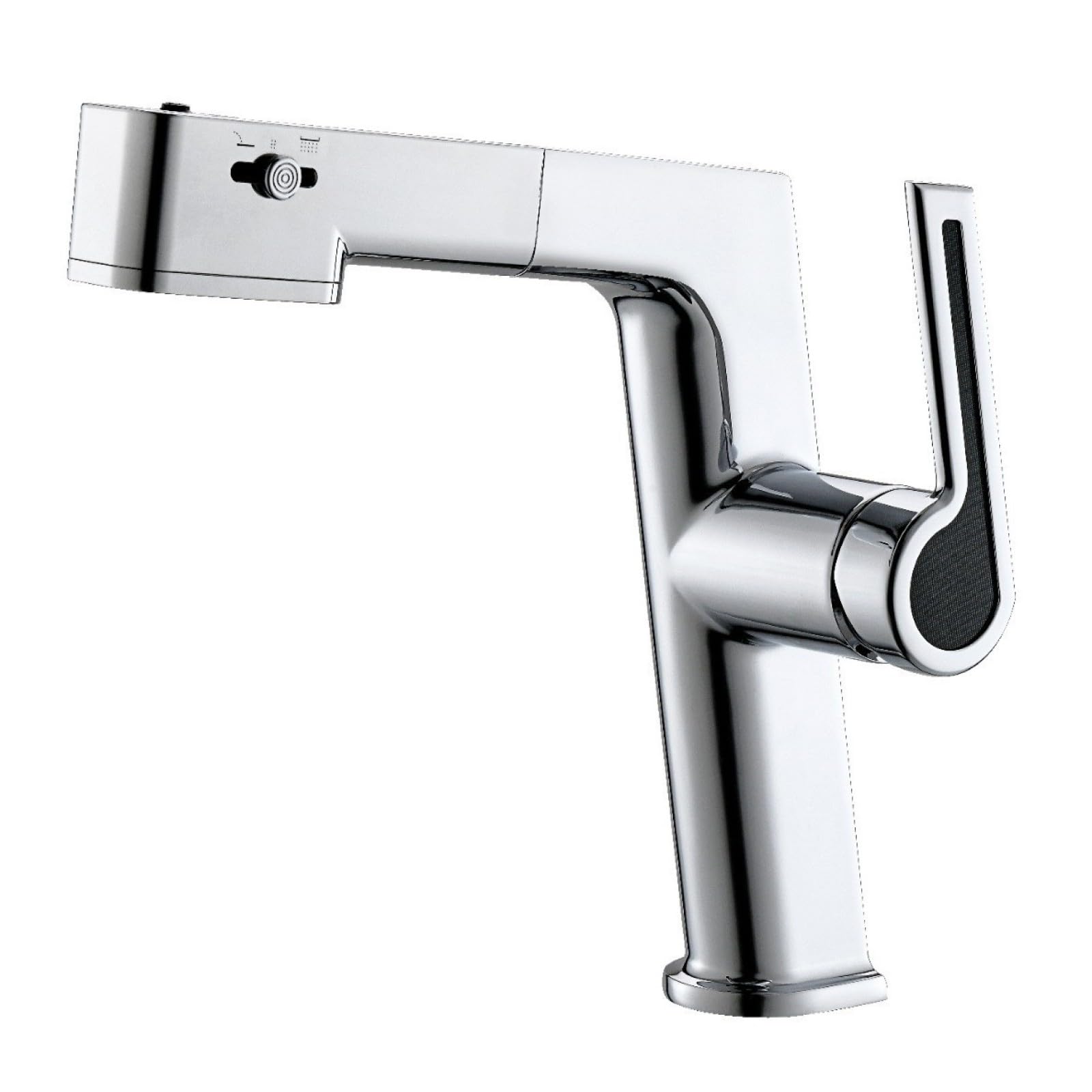Fanjubei Electroplating Hot/Cold Multifunctional Pull-Out Basin Faucet, Electroplated