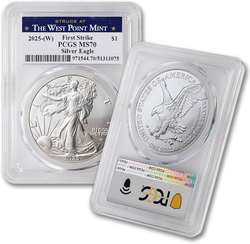 2025 (W) 1 oz American Silver Eagle Coin MS-70 (First Strike
