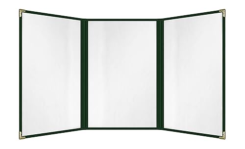 Miniatura 192 de Goodsmart - Fundas para menú de restaurante, paquete de 25 unidades, color negro, 2 vistas, soportes para menú de carga superior, cubiertas