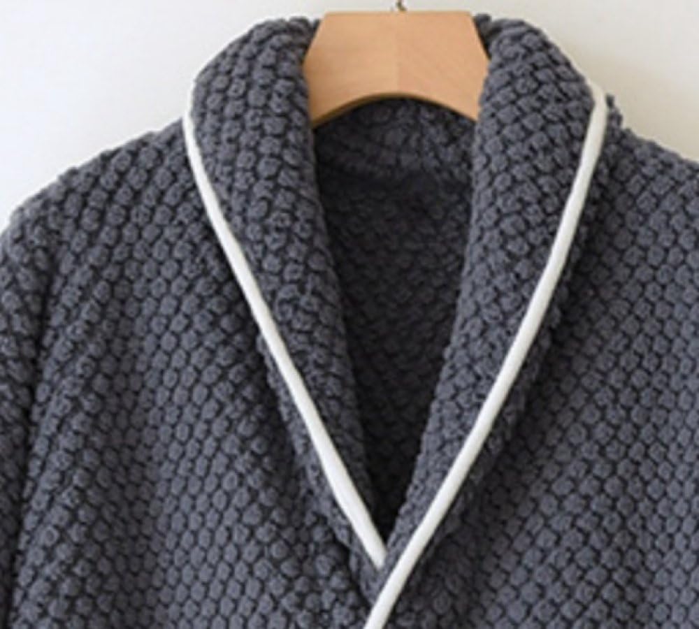 Parejas Pijamas De Franela Cálidos Pjs para Conjuntos De Mujeres, Solapa con Bolsillo Suave Dos Pijamas A Juego Conjunto De Ropa De Descanso Esponjosa Manga Larga Top Bottoms PJ Invierno