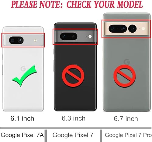 Miniatura 2 de Funda para Google Pixel 7A con 2 protectores de pantalla de vidrio templado, 3 en 1, protección resistente a prueba de golpes para Google Pixel 7A