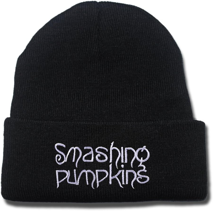 Smashing Pumpkins Band Logo Beanie Fashion Unisex Embroidery Beanies Skullies Knitted Hats Skull Caps