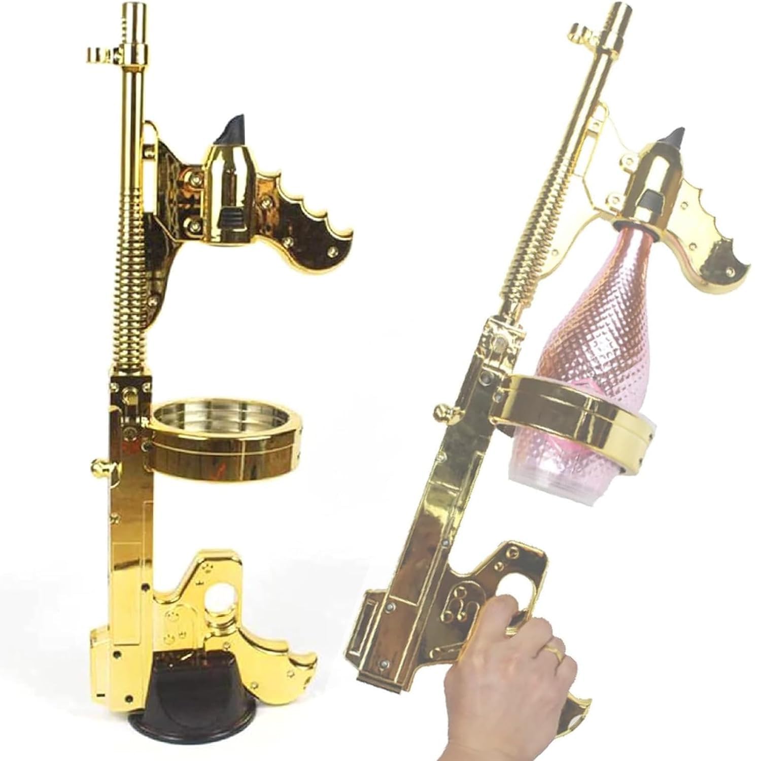 XNZJHPP Champagne Gun, Multi-Function Champagne Bottle Ejector Wine Stopper, for Christmas Bar Atmosphere Props Pool Parties, Fun Champagne Spray Gun,NoLight (Nolight)