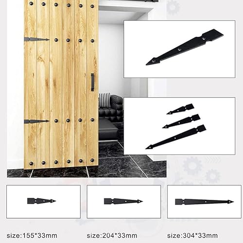 Miniatura 7 de 4 piezas de losa de esquina decorativa para puerta corredera de granero, soporte de esquina negro en forma de L para puertas de garaje, persianas,