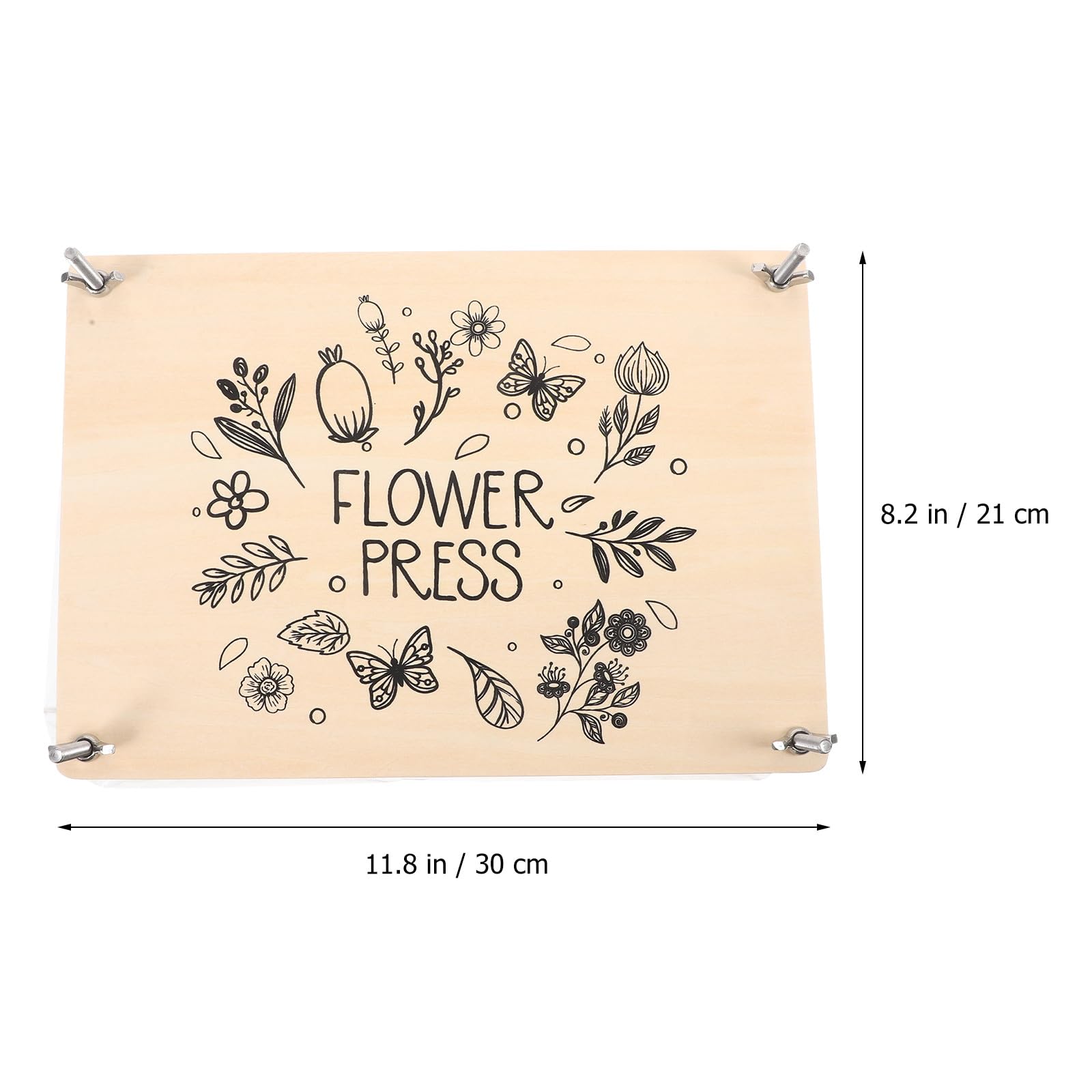 COOLHIYA 1set Pressa per Fiori Professionale Kit DIY con Strumenti per Pressatura Piante e Foglie Pressa Erbario Multistrato per Conservazione Fiori e Foglie Strumento Didattico Naturale