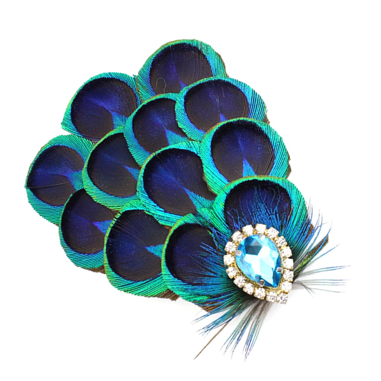 FOMIYES 3stücke Attractive Haarklammer Mit Pfauenfedern Kreatives Haaraccessoire Für Hochzeiten Und Partys Elegantes Und Leichtes Design Für Frauen Vintage-haarclip Für Besondere