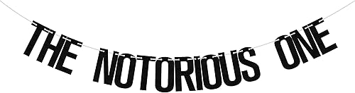 The Notorious One Banner, decoraciones de un cumpleaños, decoraciones de fiesta de hip hop, una pancarta, decoraciones de fiesta de primer