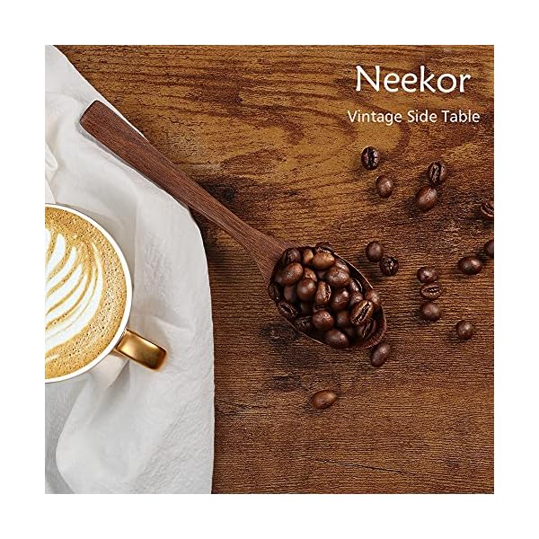 Neekor Industrial Side Table C Shaped End Table,Heavy Duty Mobile Table with Mesh and Side Pocket Coffee Table Living Room Couch Table Metal Frame Slide Under for Small Spaces,51cmx30mcmx67cm - Image 9