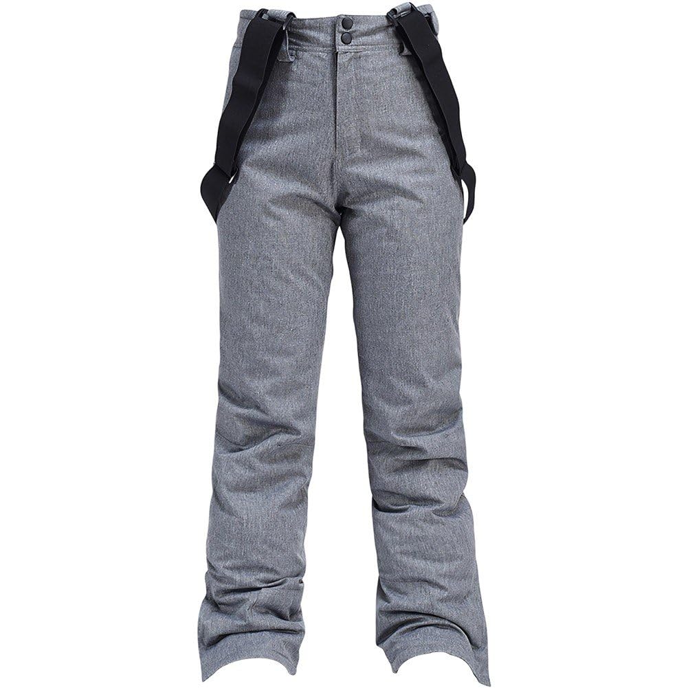 Pantalon de ski femme chaud et imperméable avec bretelles amovibles