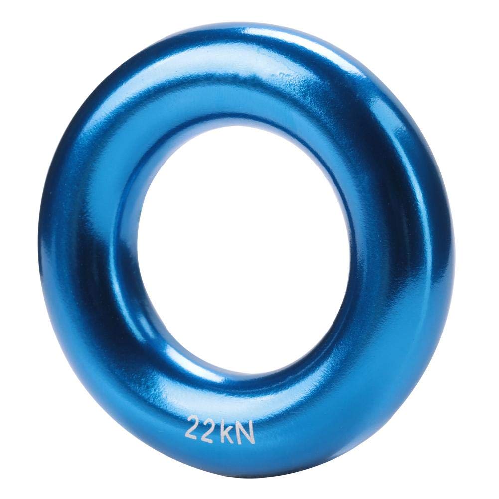 Climb Ring O Ring Tension Rappel Ring Duralbe Aluminum Alloy Hammock Ring(Blue)