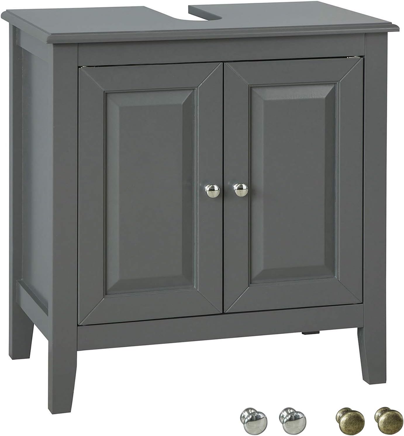 Kleankin - Meuble Salle De Bain - MDF - 60x30x60cm - Blanc - Maison