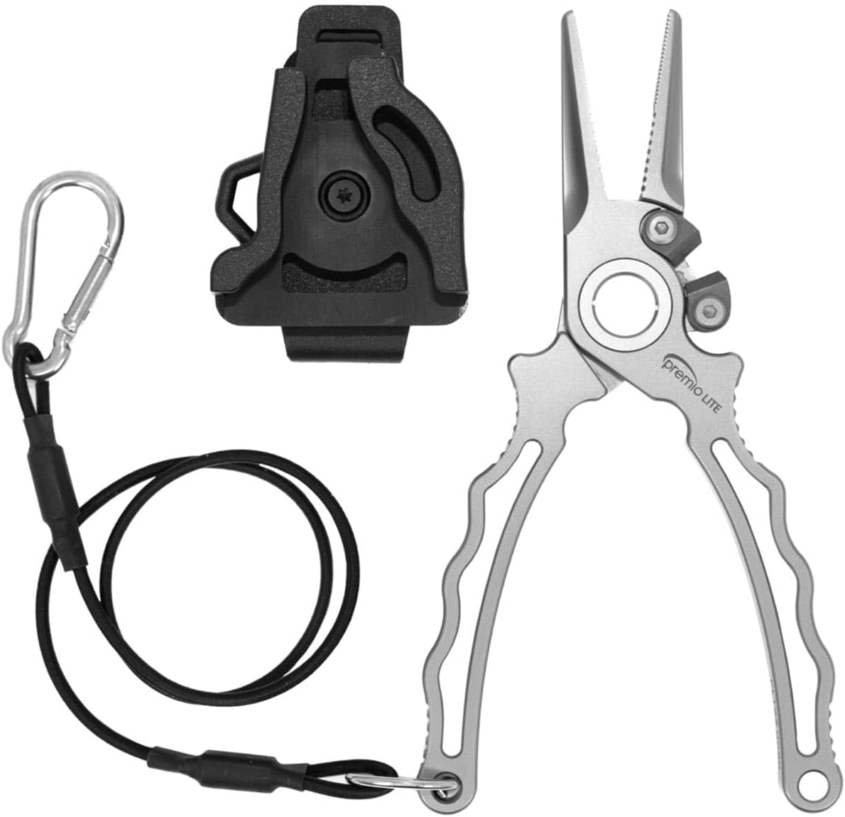 danco Premio Titanium Fishing Pliers, with Lanyard & Leather Sheath, Saltwater-Resistant Pliers for Offshore and Inshore Anglers, Multiple Sizes and Colors Available