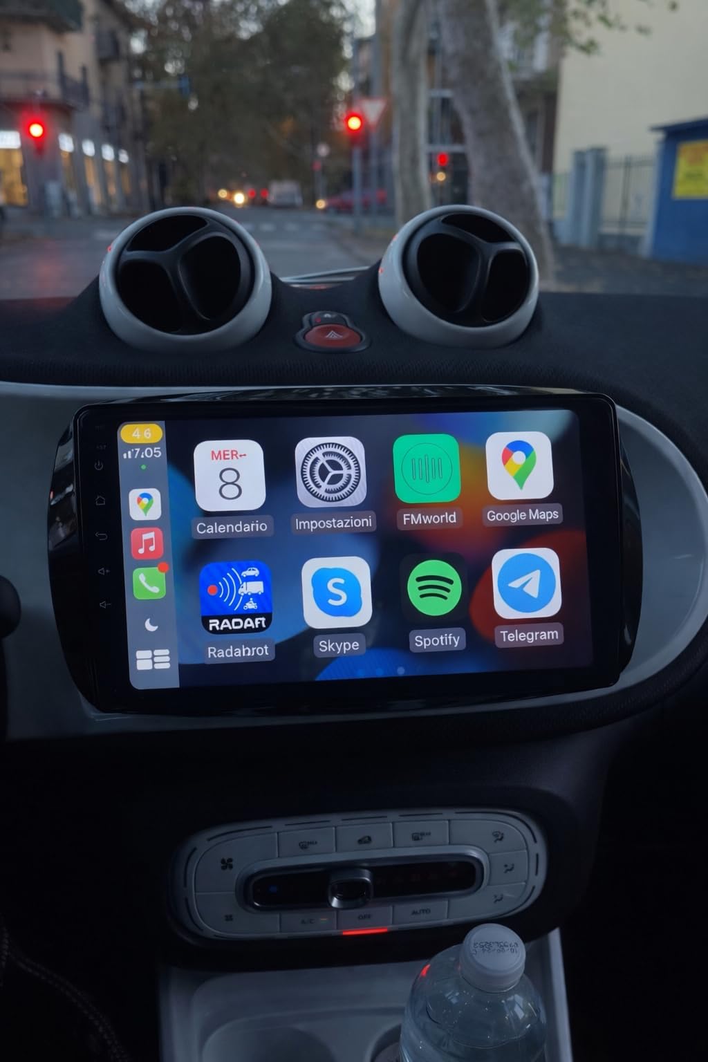 Autoradio per Smart 453 (2015–2020) – Display 9" HD, Android con Apple CarPlay Wireless & Android Auto, 4GB RAM 64GB ROM, CANBUS Incluso, Design OEM