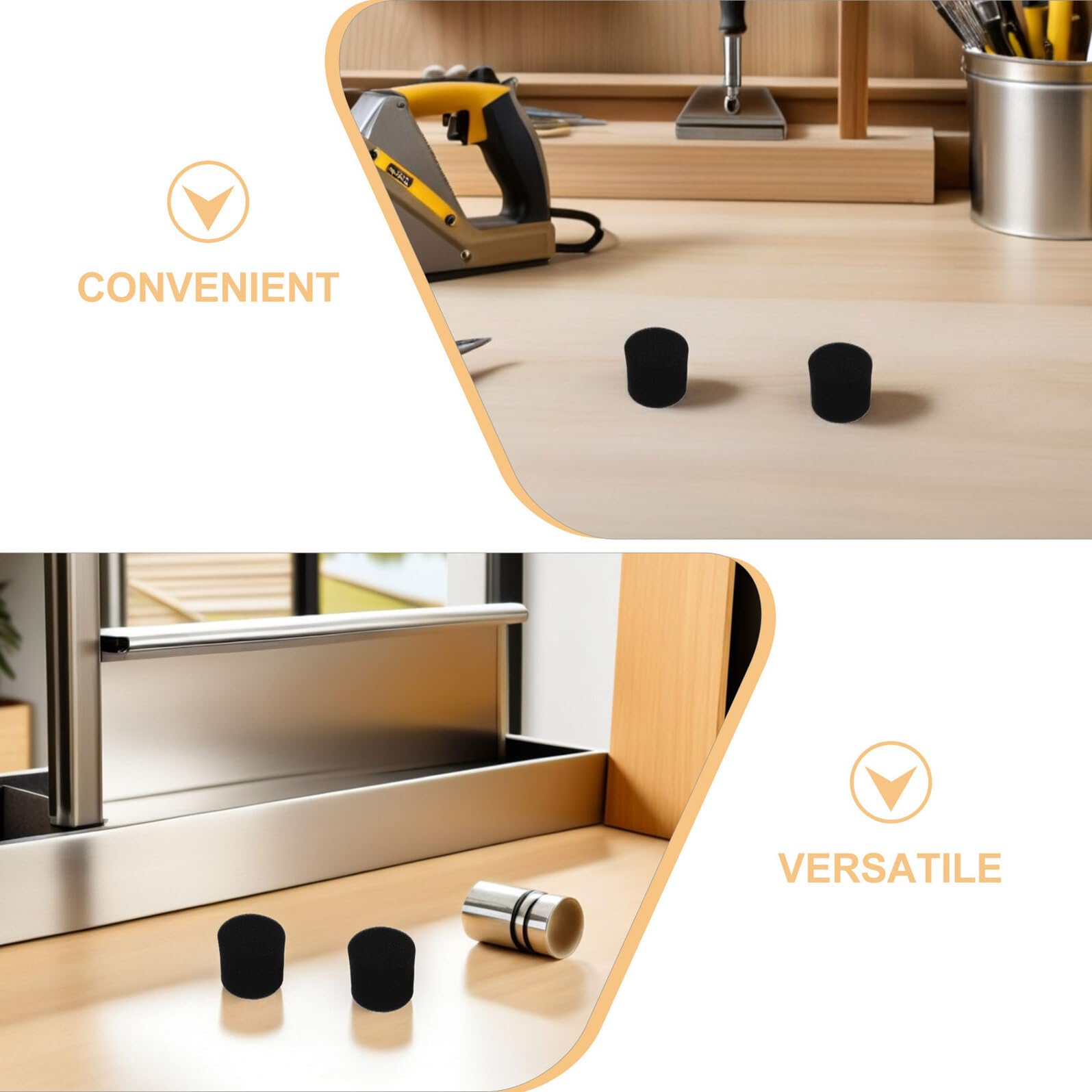 Lot de 4 Bouchons en Éponge Haute Densité pour Évent de Caisson de Basses 53x50mm, Contrôle du Bruit Bourdonnement pour Enceintes Audio à Domicile
