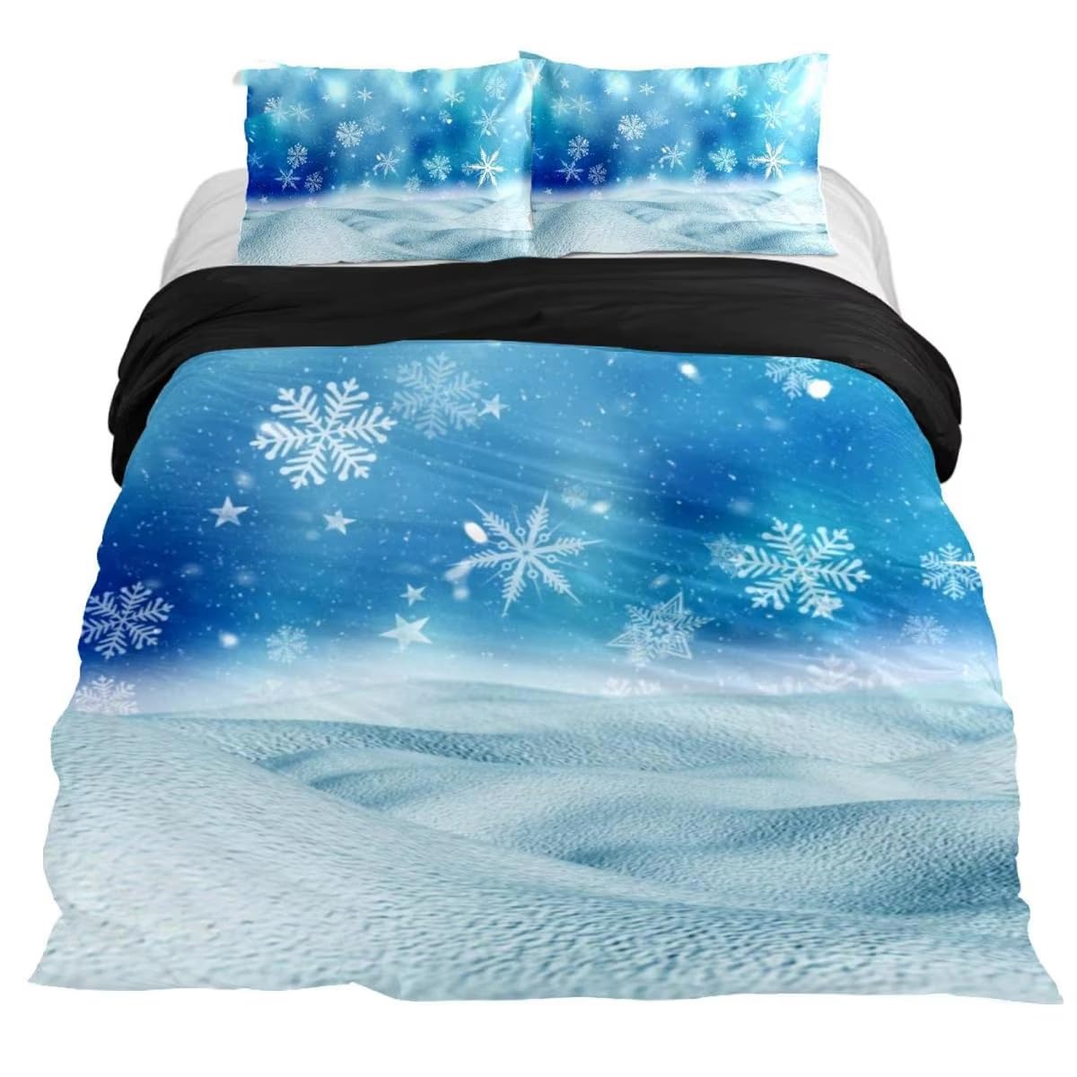 Housse de couette douce 200x200 pour calmer le sommeil des ados avec motifs étoiles apaisants