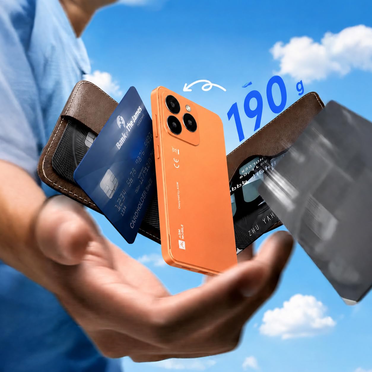 AGM Note N2 Smartphone Económico Android 16 go,Mini Teléfono 4,96 Pulgadas | WhatsApp｜3 GB + 32 GB｜3000 mAh｜Doble SIM｜IP54｜GPS｜Smartphones básicos adecuados para estudiantes