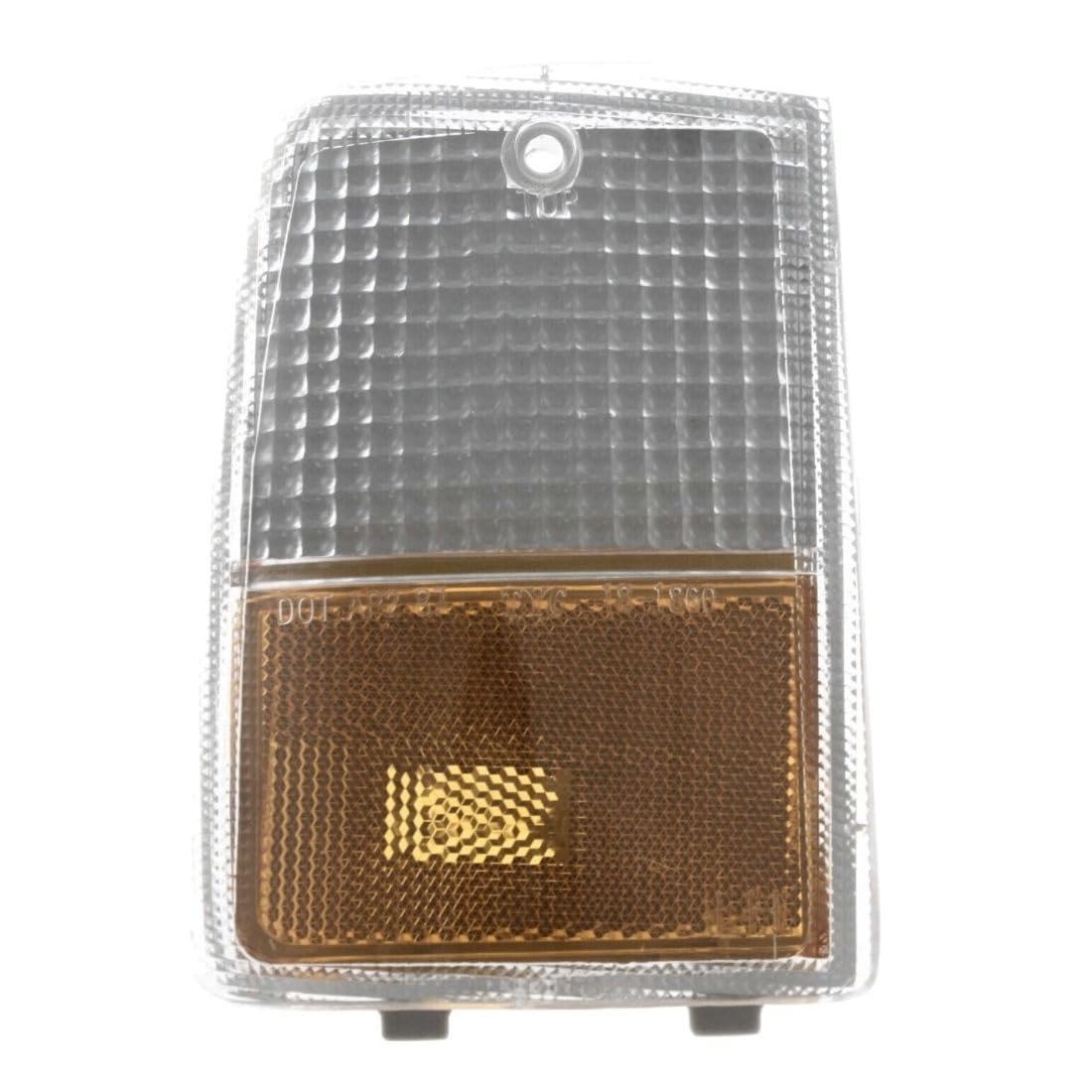 Signal Light Assembly Tail Left Side Clear & Amber Lens Marker Parking Turn Corner Lamp for Chevy for Caprice Base/Classic LS Brougham 1987-1990 without Bulbs