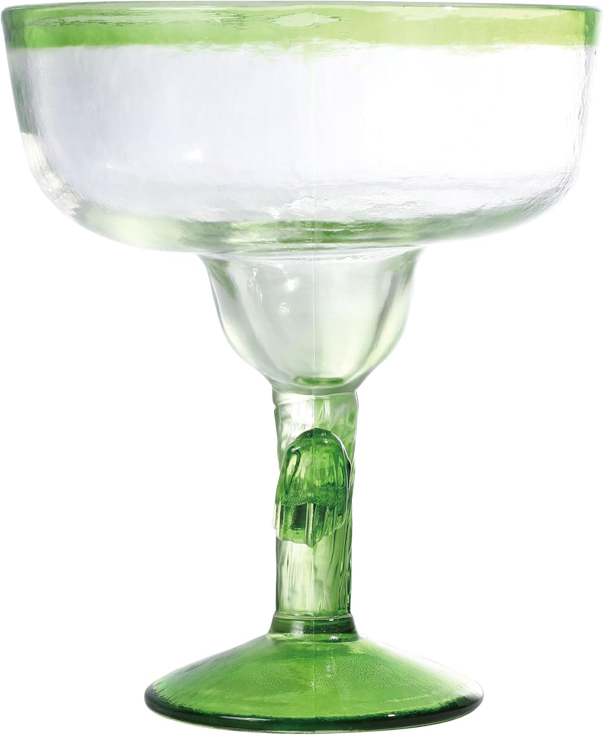 Supreme Housewares Cactus Margarita Glasses, Durable BPA-Free Acrylic Drinkware, Shatter-Proof and Reusable, Green, 18 oz, Set of 2