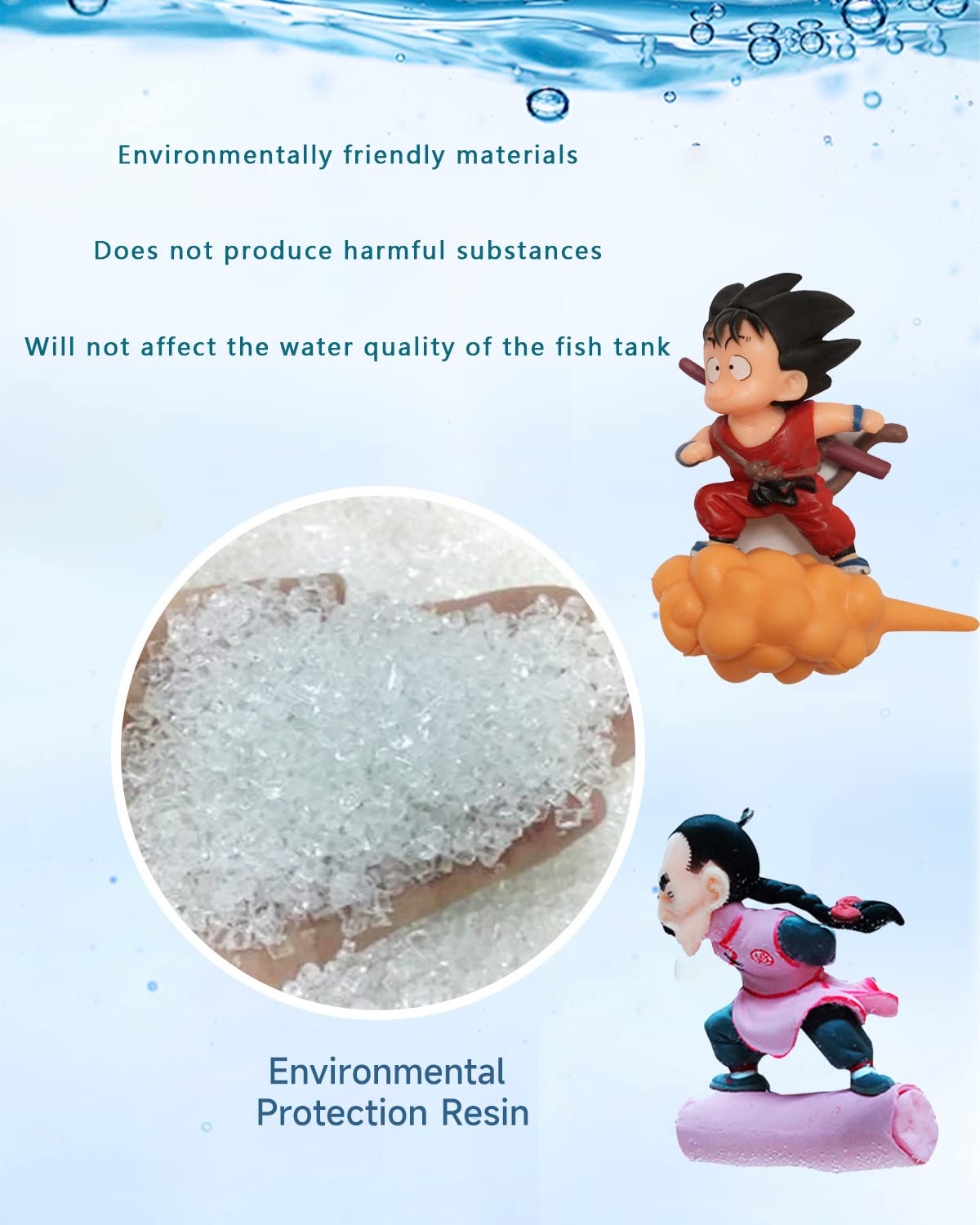 JSUPMKJ 2 Pieces Floating Fish Tank Decorations Lovely Cartoon Character Aquarium Decoration Floating Device Fish Tank Accessories Fish Playmate for All Kinds Fish Tanks Pet Supplies