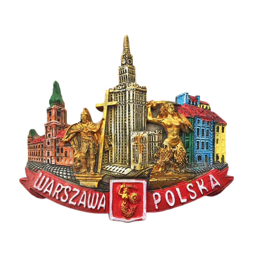 Wedarego Warsaw Poland 3D Landmark Refrigerator Magnet Tourist Souvenirs Stickers,Home & Kitchen Decoration Poland Fridge Magnet From China
