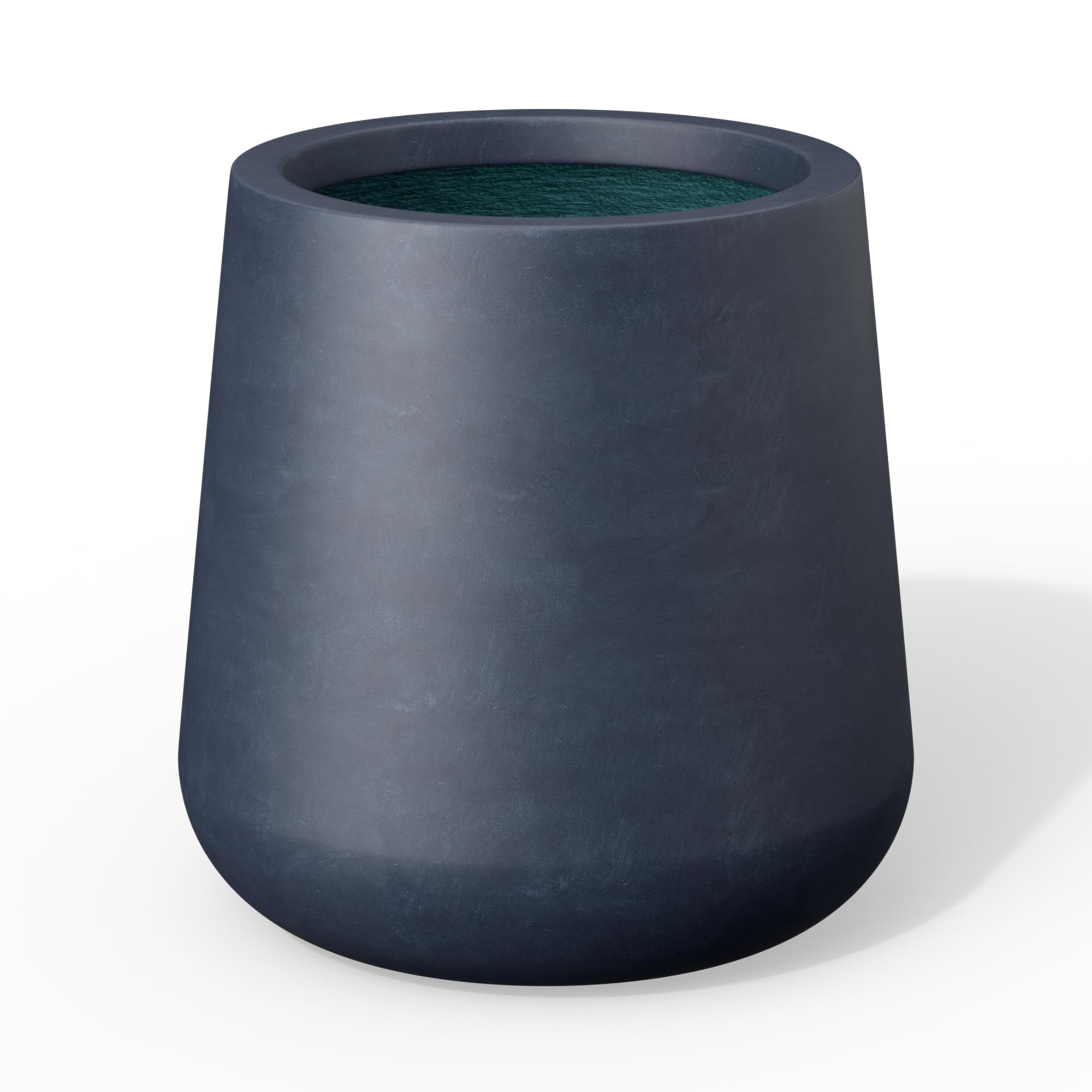 Jardinière ronde en béton Kante anthracite pour végétaliser votre terrasse
