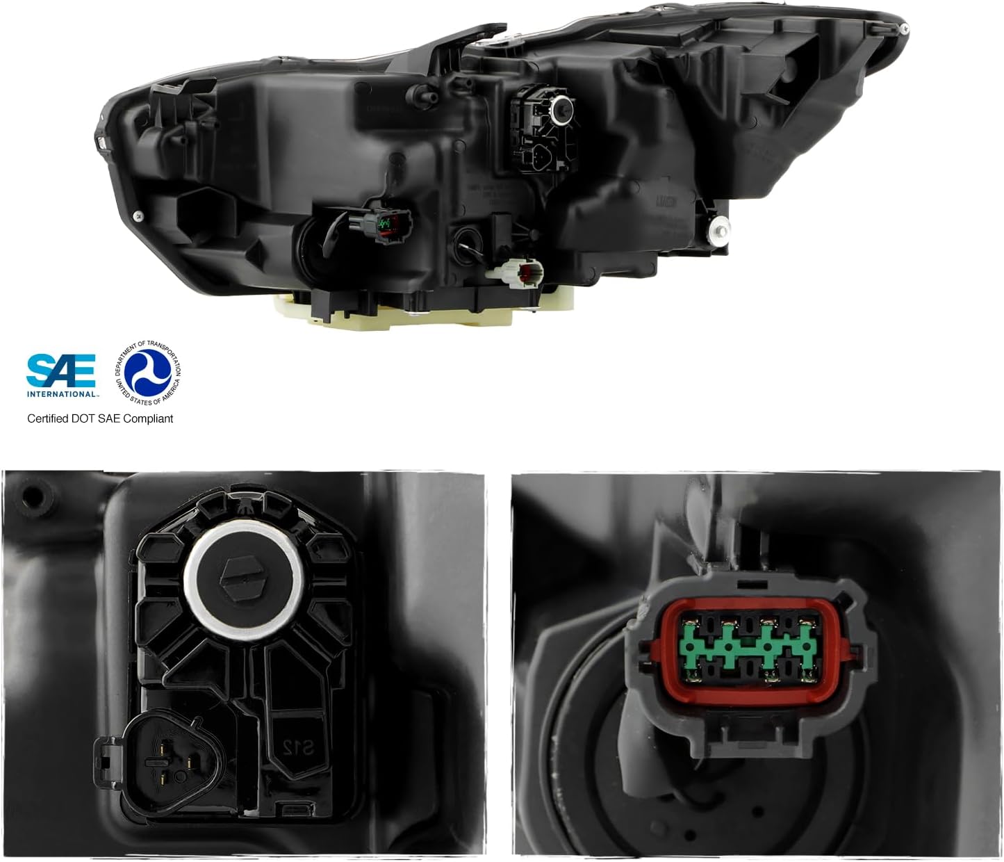 AKKON - Fits 2017-2022 Infiniti Q60 Projector Headlight Passenge Right w/AFS with Adaptive+LED DRL Running Turn Signal