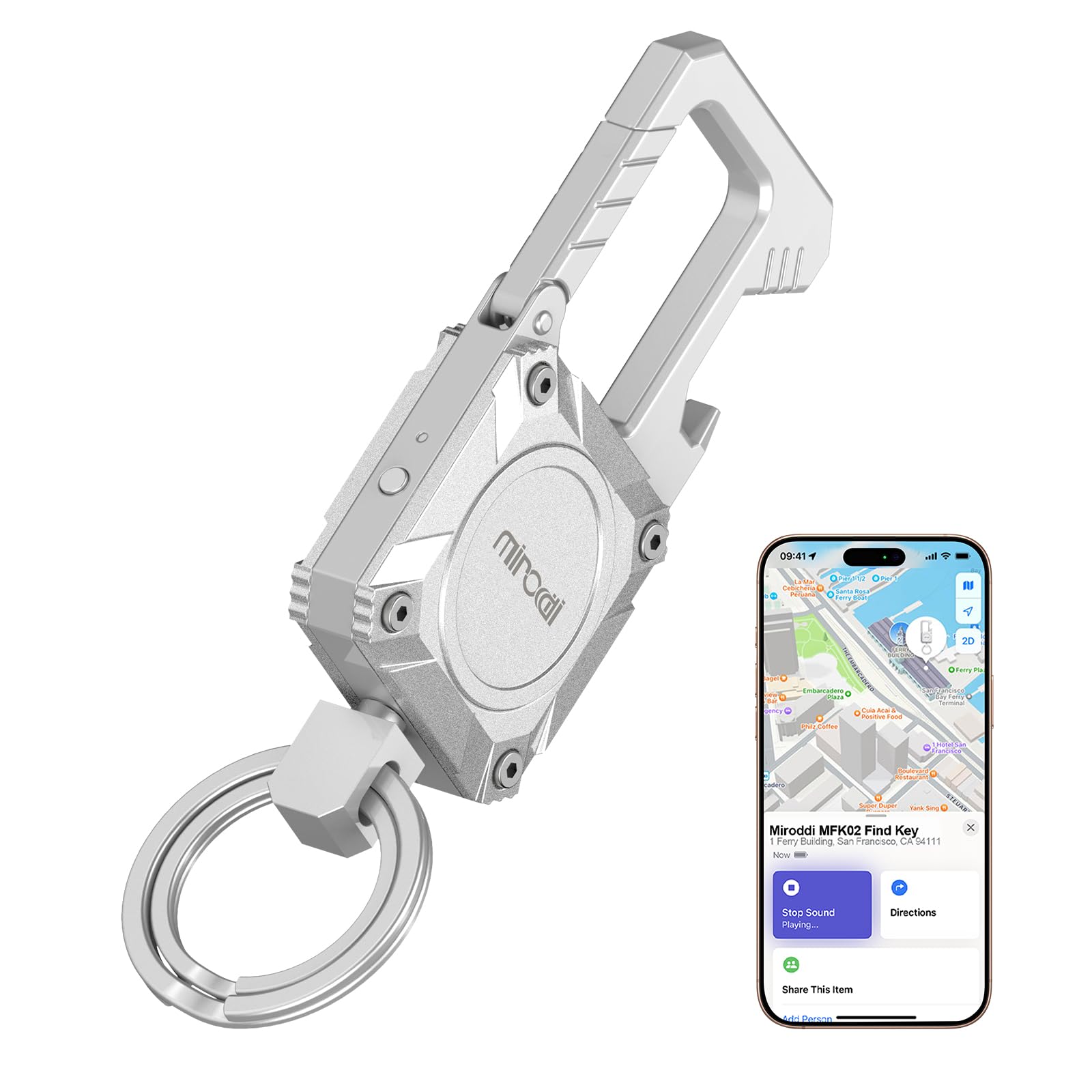 小物 CHALLENGER KEY CARABINER CHALLENGER/KEY CARABINER（SILVER）［キーカラビナ-25春夏