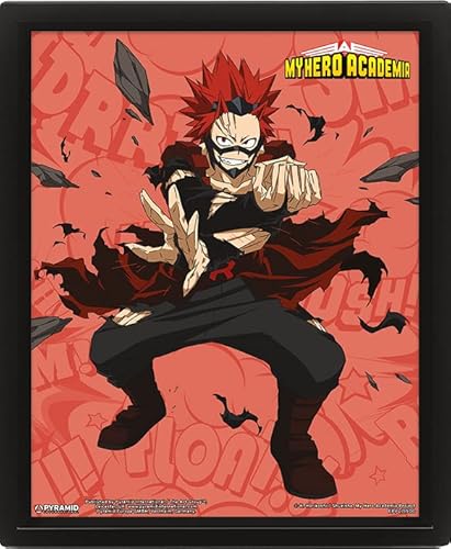 Mage World Exklusive My Hero Academia Eijirō Kirishima Image sur cadre 3D 26 x 25 cm Cover