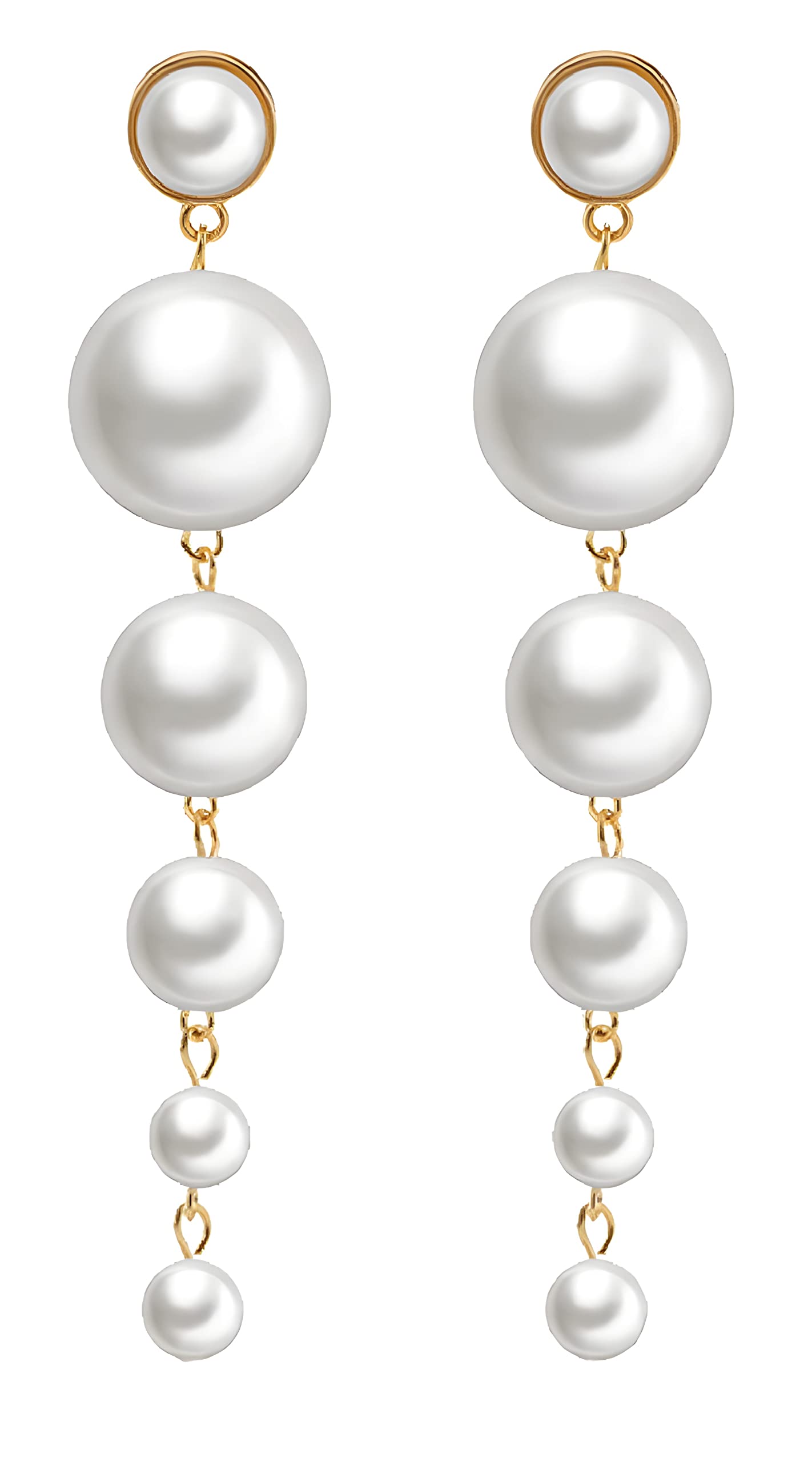 ANNA CREATIONS Korean Fashion Style Gold Plated Combo of Pearl Dangle Earrings Jewellery set for Women Girls (Set of 1) (B0B4DKZNJN) Amazon Price History, Amazon Price Tracker