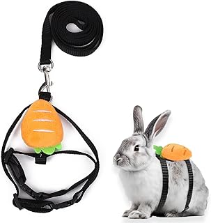 KEWUF Rabbit Lead, Adjustable Rabbit Harness and Lead Set, Rabbit Lead, Rabbit Accessories, for Small Bunnies, Cats, Dogs, Pets, Dwarf Rabbits product image