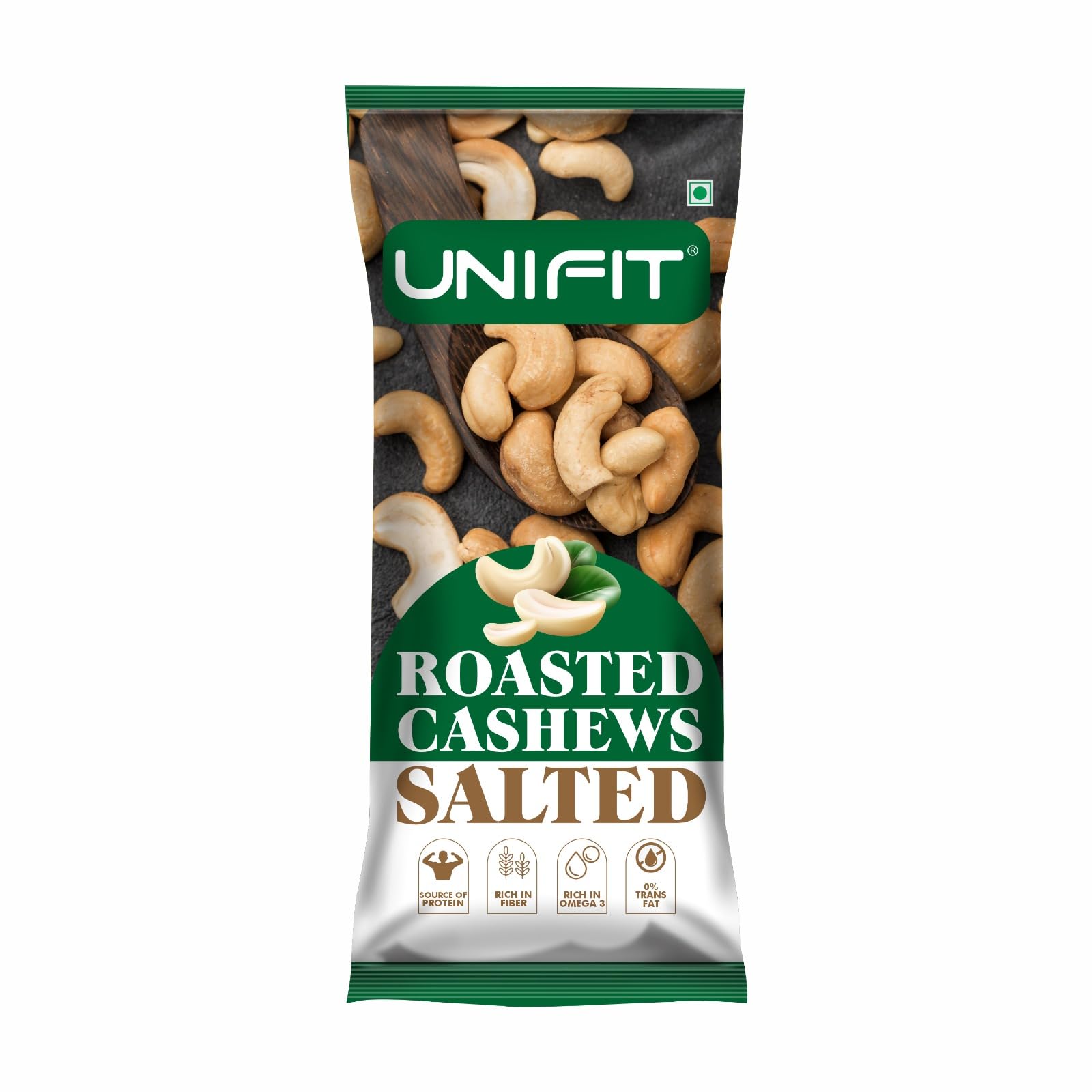 UNIFIT Roasted Salted Cashews 40g | Premium Whole Crunchy Nuts | Lightly Salted Healthy Protein Snack for Anytime Snacking and Energy Boost-picture-23