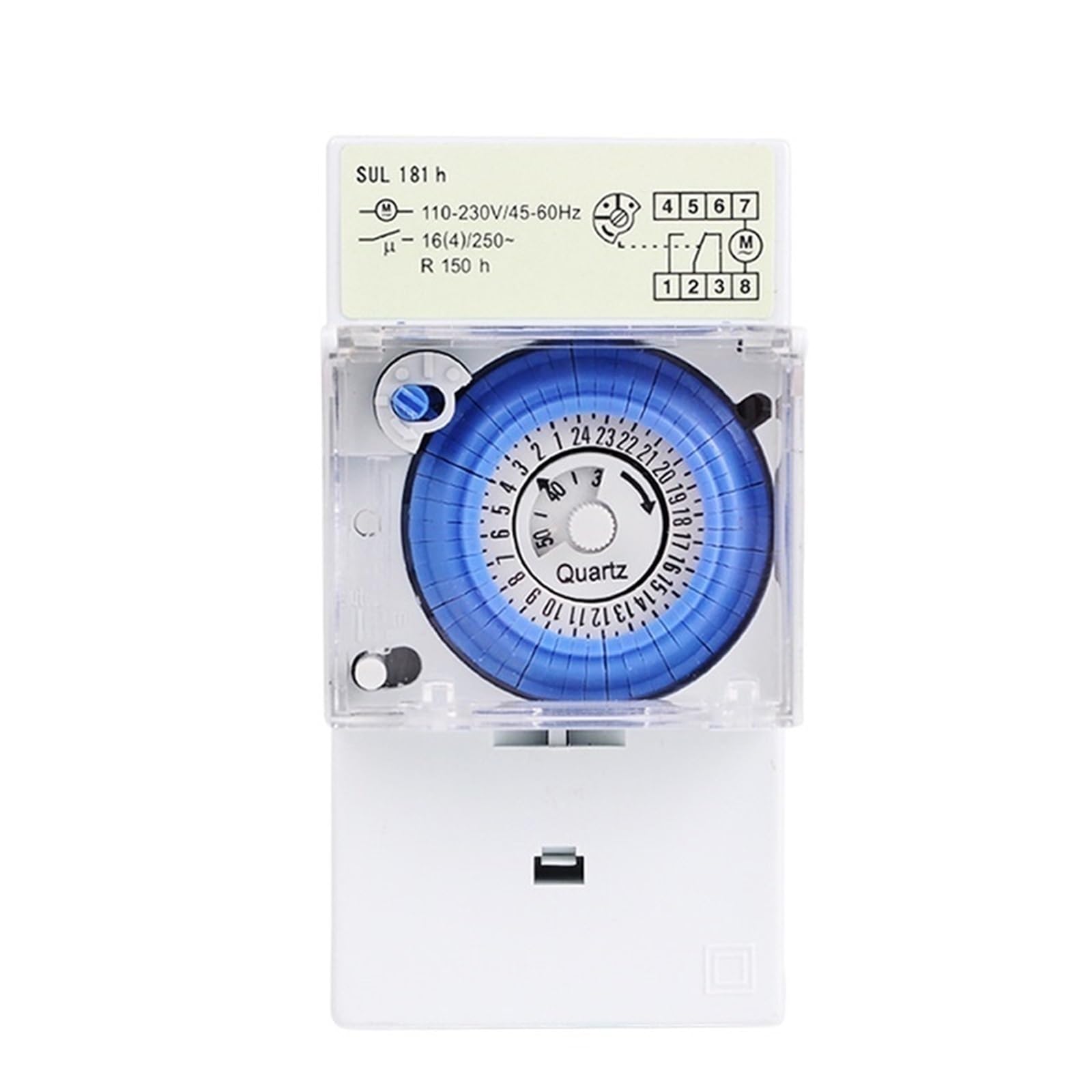 1PCS 110V AC 220V Mechanical 24Hour Quartz Cycle Timer Switch Industrial 2 Programmable Volt Free Output SUL181h