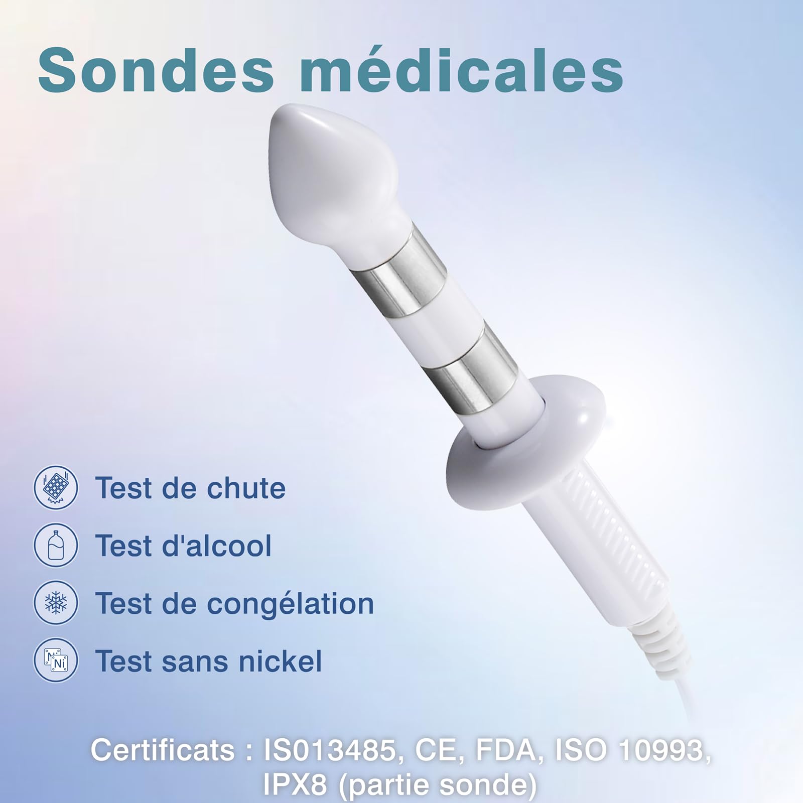 iStim Sonde PR-13 Médicale Anale pour Exercices Kegel – Stimulation Plancher Pelvien & Renforcement Sphincter Anal, Aide Incontinence + Prolapsus – Accessoire TENS/EMS Électrostimulateur Musculaire