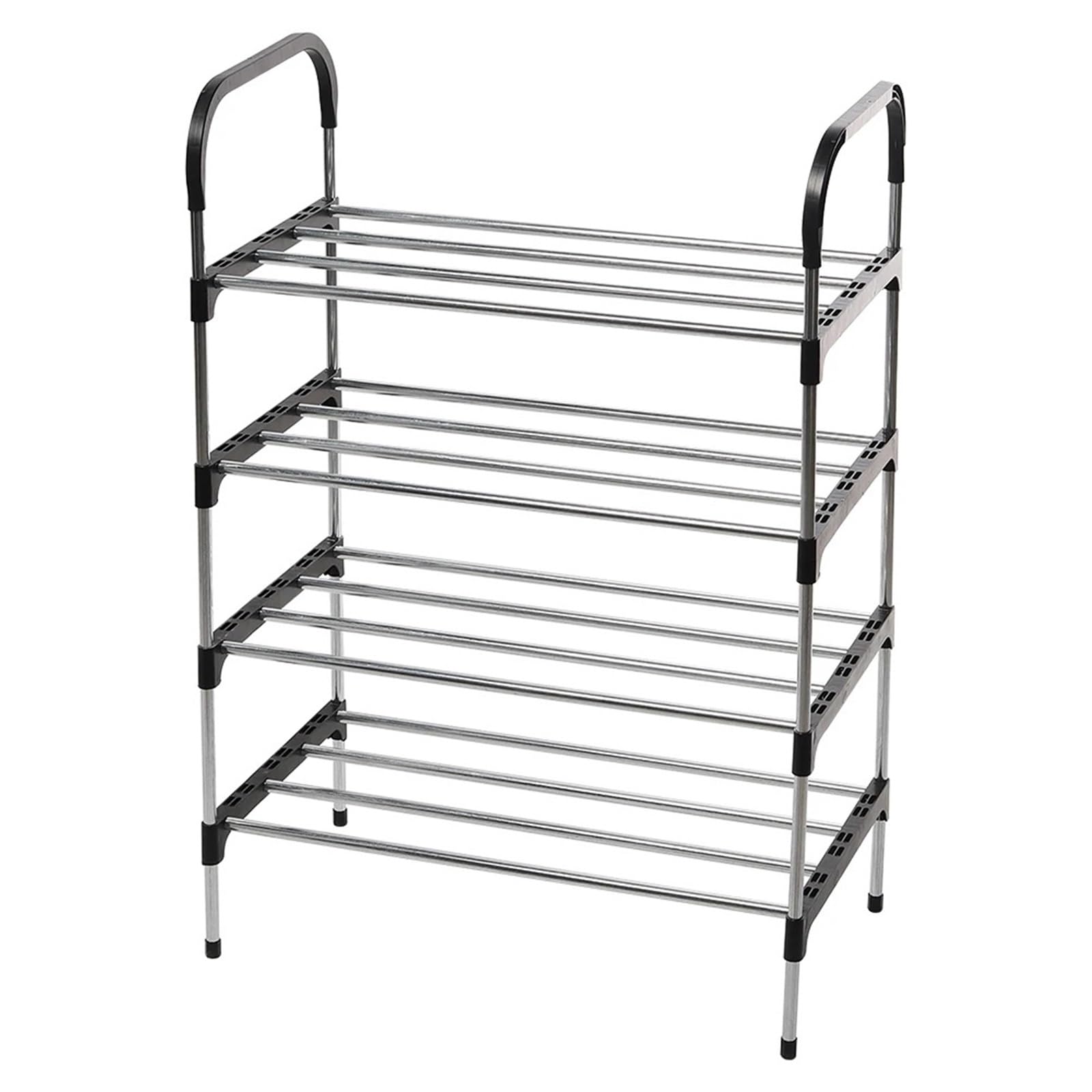 3/4/5-Tier Lightweight Metal Shoe Rack Ventilated Design
