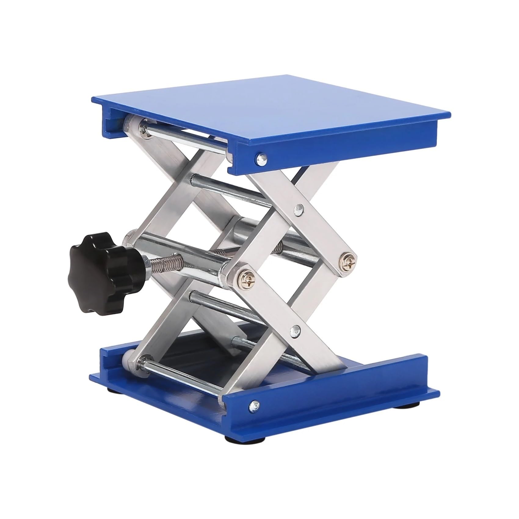 RA-Plataforma elevadora de tijera de aleación de aluminio de 4 pulgadas, plegable, control de altura