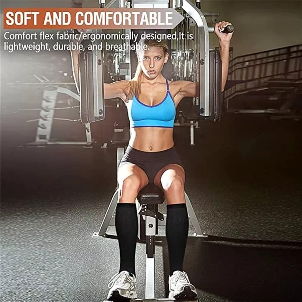 Compression Stockings Blood Circulation Promotion Slimming Socks Anti-Fatigue Comfortable Solid Color