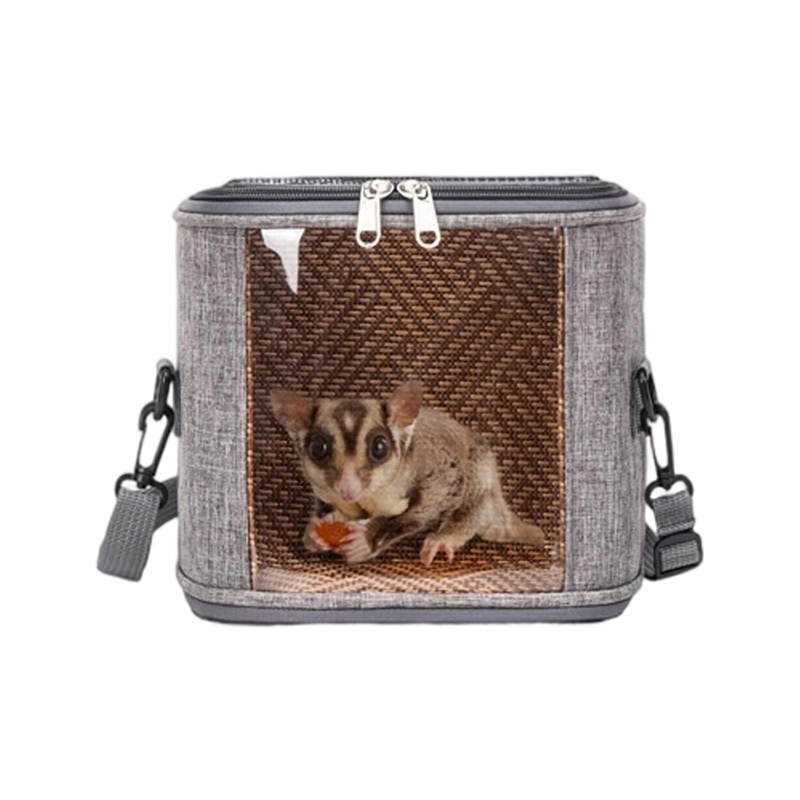 Transportín suave para mascotas pequeñas con ventana transparente y diseño portátil transpirable